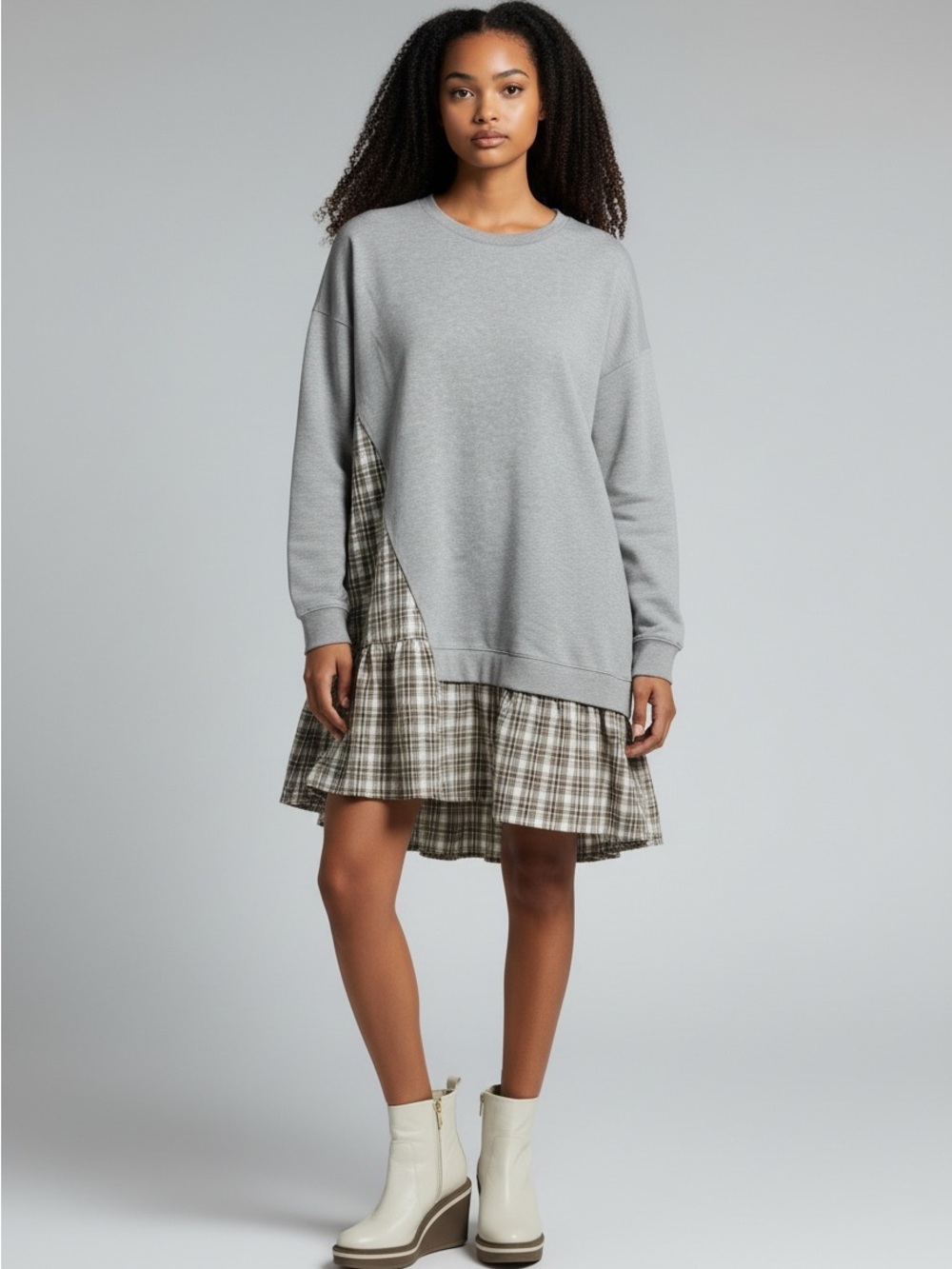 NWT flannel/sweatshirt dress